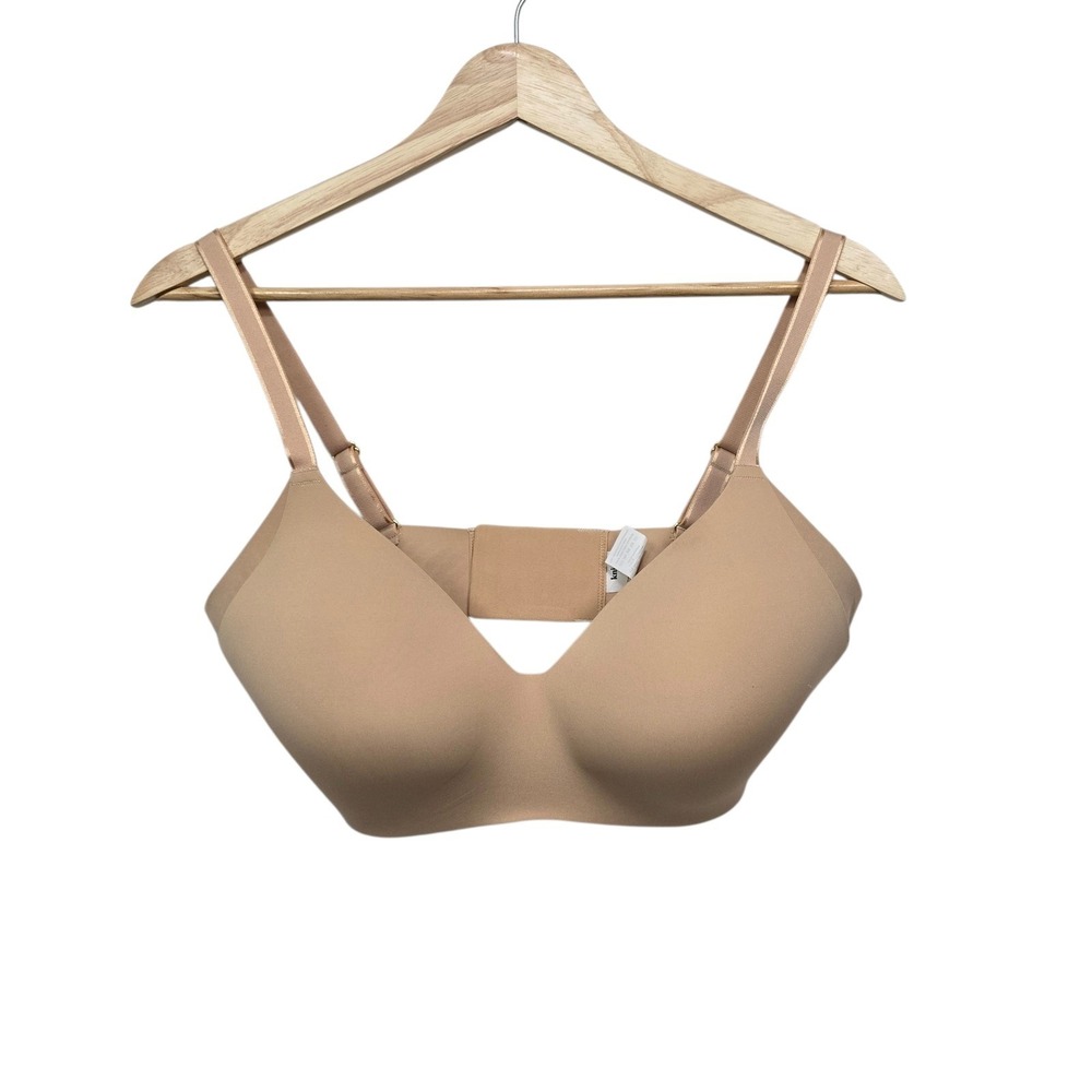 Knix Size 7 Seamless Comfort Wireless Bra Nude Everyday Support 36DD 38DD 36DDD